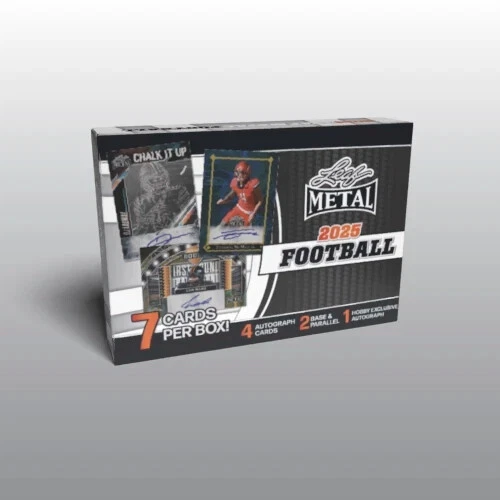 2025 Leaf Metal Football Hobby Box (&)