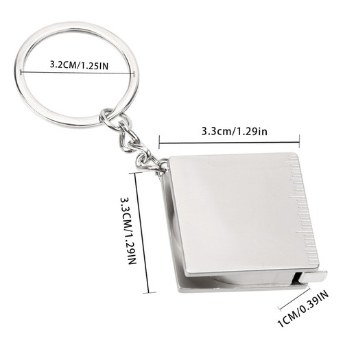 1pc Mini practical tape measure keychain Multi-Purpose Portable Tape Measure - Picture 7 of 8