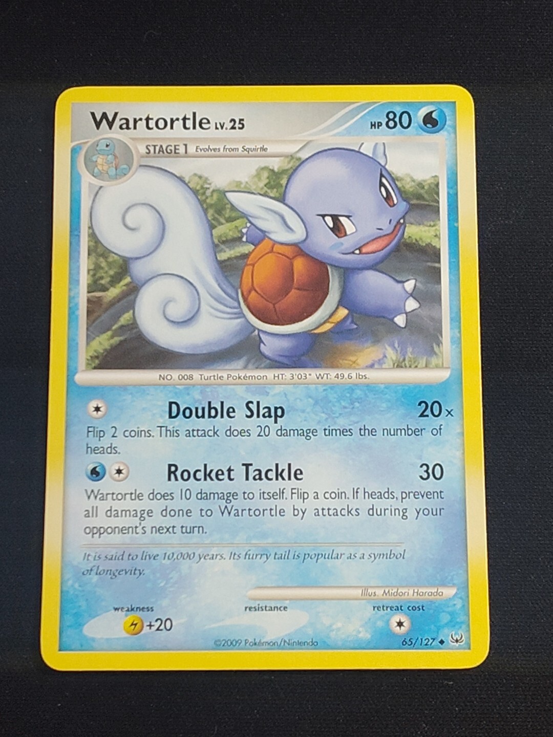 Wartortle Pokemon TCG 65/127 Uncommon Card Near Mint NM