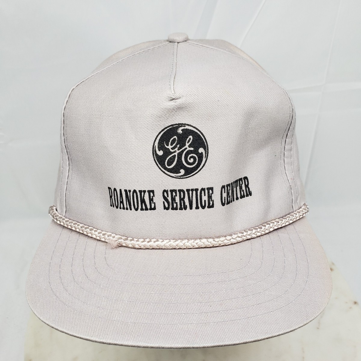GE Logo Hat Vintage General Electric Cap Roanole Service