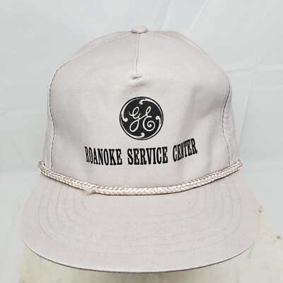 GE Logo Hat Vintage General Electric Cap Roanole Service Center