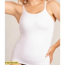 Shapermint Essentials All Day Every Day Scoop Neck Cami White Size 4X