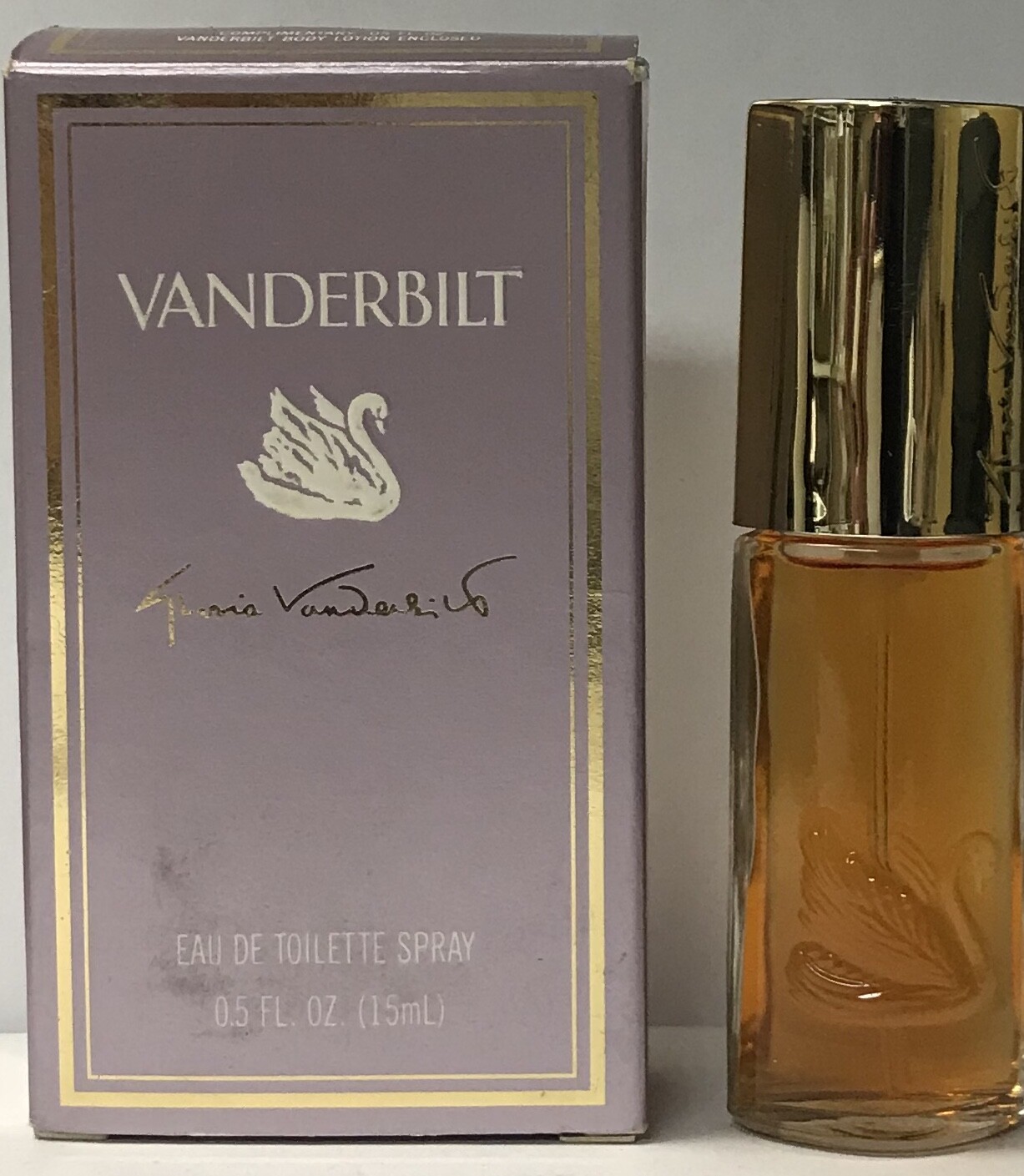 2 bottles Vanderbilt Eau de Toilette Spray Vaporisateur 0.5 fl oz Boxed 90s