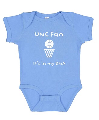 UNC Tar Heels Fan It's In My DNA Baby Bodysuit