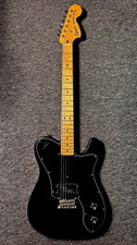 Squier by Fender Paranormal Esquire Deluxe Electric Guitar - Metallic Black