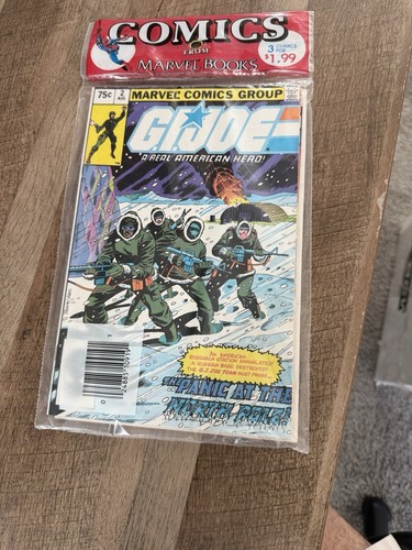 G.I. JOE COMIC BAG sealed 3-pack of RARE 2ND Prints #2 26 & 27 - Picture 1 of 2