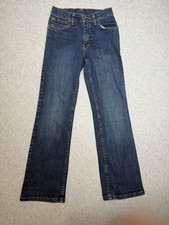 Wrangler boys Slim Straight Jeans Blue Denim Adjustable Waist Size 12 Slim