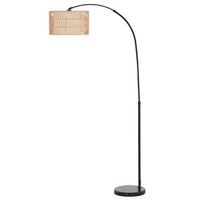 Stehlampe Wohnzimmer Stehleuchte Mit Lampenschirm Aus Leinen, E27 Fassung