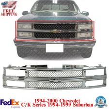 Front Grille Mesh Chrome For 1994-2000 Chevrolet Ck Series 1994-1999 Suburban
