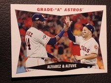 2020 Topps Archives - 1960 Combo Cards Jose Altuve, Yordan Alvarez #60CC-AA (RC)