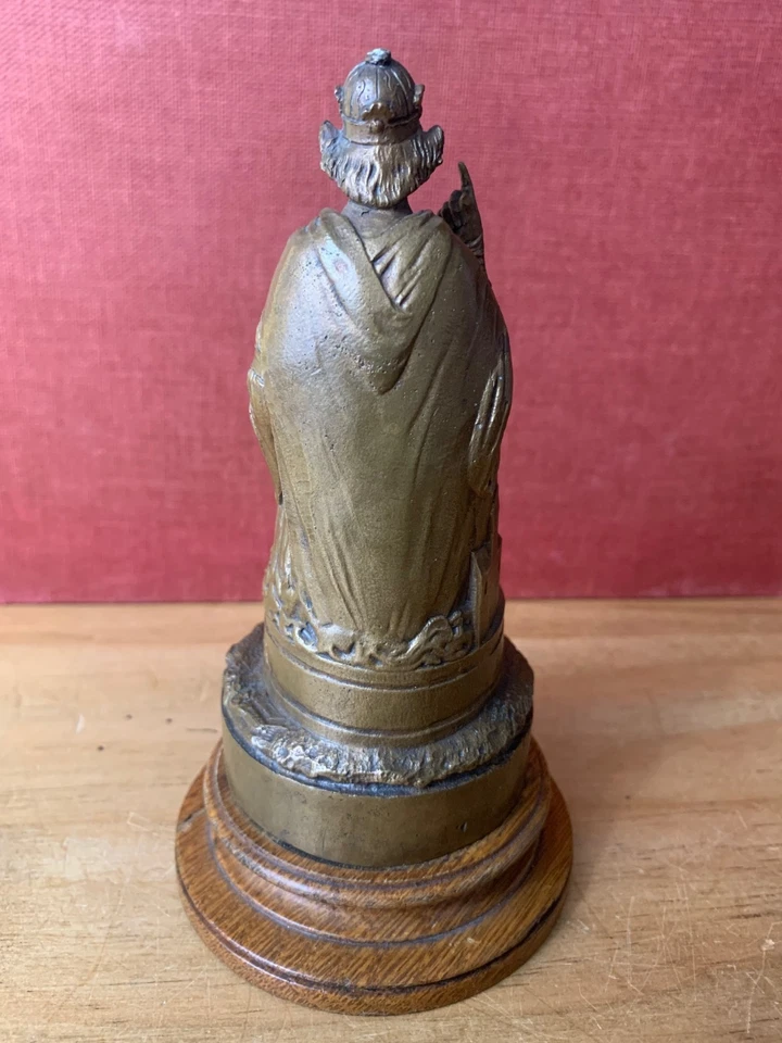 SCULPTURE EN BRONZE SIGNÉE AUGER. SAINT HENRY. - Photo 4/4