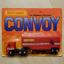 1983 Matchbox Convoy Ferrari Big Rig Trailer Red