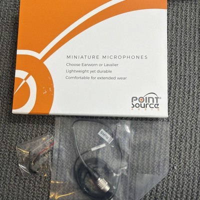 Point Source Audio CO-3-AT-BL Condenser Lavalier Microphone Black