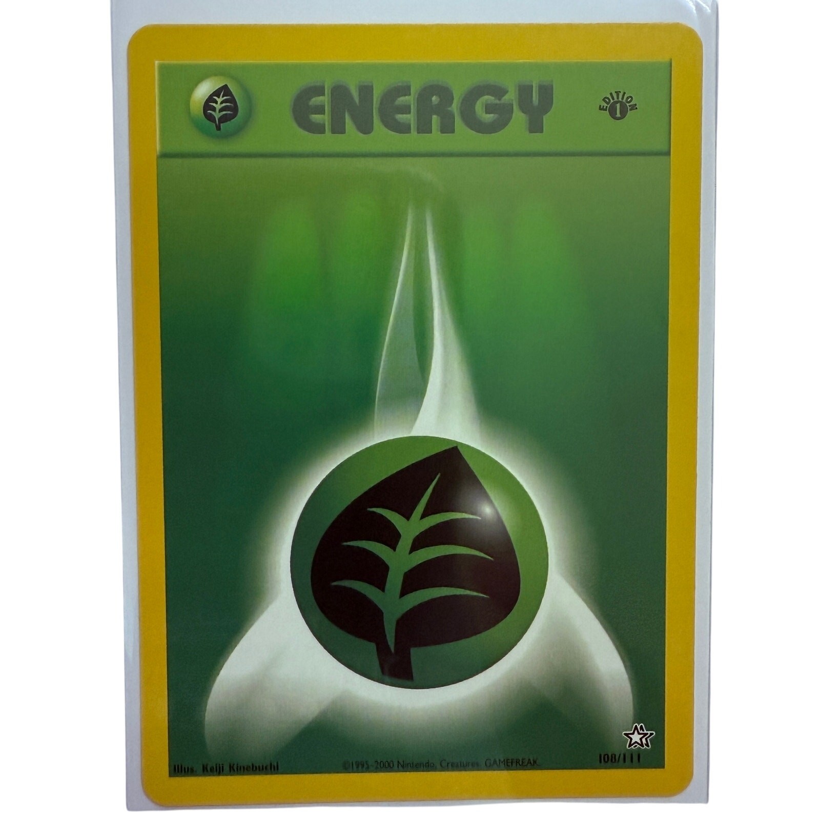 Pokémon Grass Energy 1st Edition 108/111 Neo Genesis WOTC Pokemon Card NM-MT