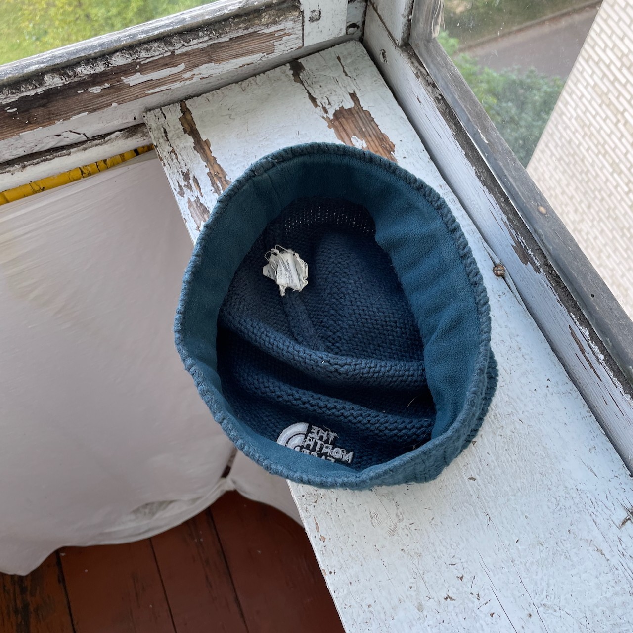 Vintage The north Face knit winter beanie hat y2k Rare 00s os sk8 image 7