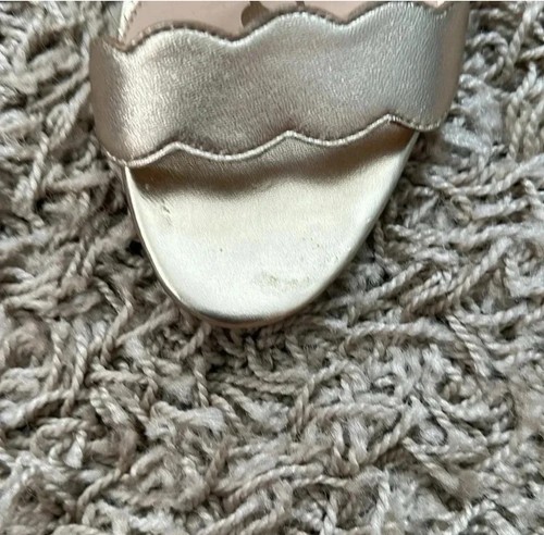Sam Edelman Ankle Strap Women’s Gold Sandal Thick Heel Size 6.5 - Bild 9 von 11
