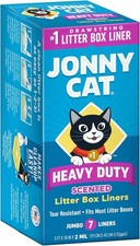 Jonny Cat Litter Box Liners: Fresh Scent - Heavy 7 Count Pack of 1 , White