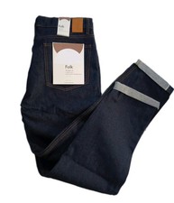 Folk W36R Jeans. 13.5oz Stretch Selvedge Denim.