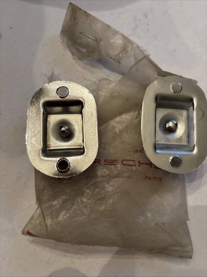 NOS Porsche 356 911 912 Headrest Mount Bracket Pair ORIGINAL Thumb Screws - Image 4 of 4