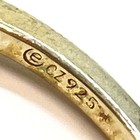 925 Sterling Vermeil 3-Stone CZ Ring 2.0g — photo 4