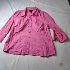 Chemise femme boutonnée devant Venezia 14/16 rose 97 coton 3 élasthanne