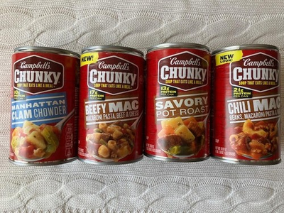 #ad 4 Pack Campbell#x27;s Chunky Soups Variety Pack 18.8 Ounce Exp 2027 2028 $32.00