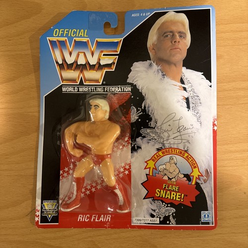 WWF Hasbro Ric Flair Blue Card Action Figure Wrest...