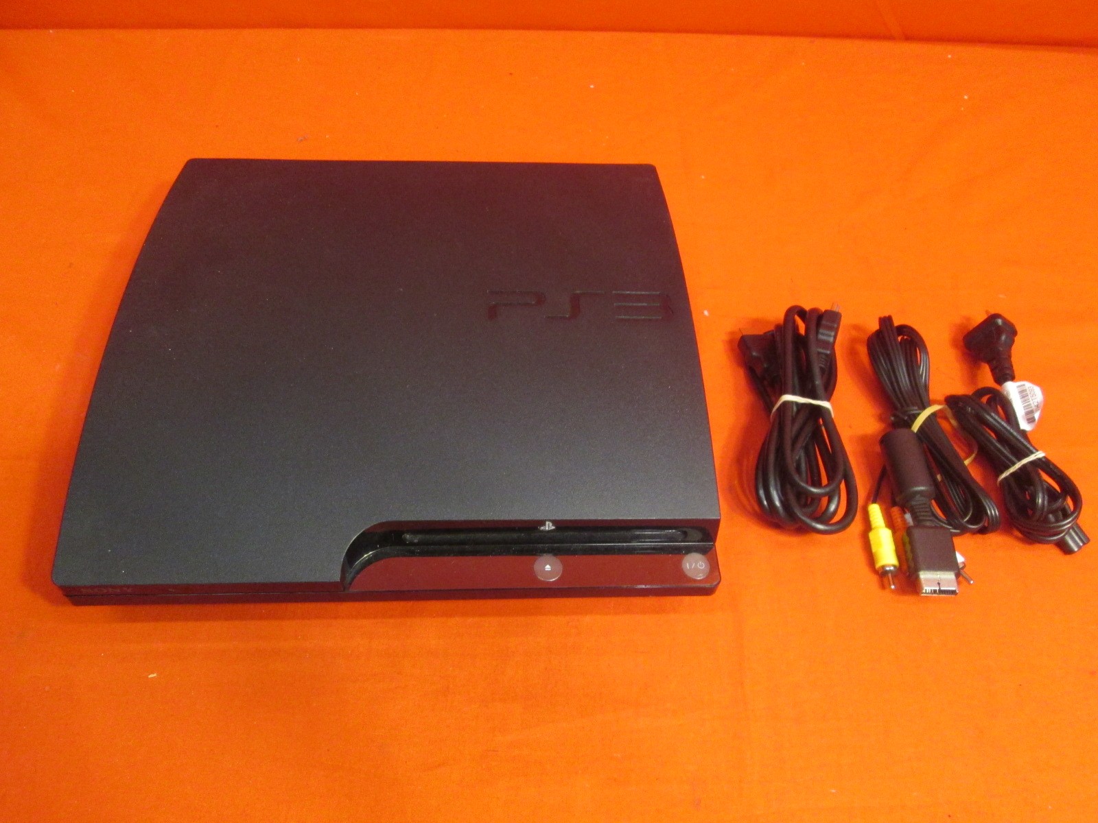 PlayStation 3 Slim 120GB Black Gaming Console Very Good Condition-image