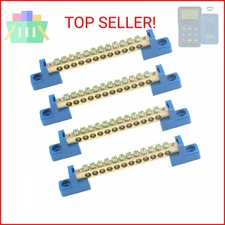 Quluxe Terminal Bus Bar Terminal Block Brass Wire Screw Terminal, 12 Positions S