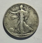 1937 D Silver Walking Liberty Half Dollar L140