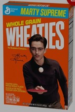 Wheaties Marty Supreme Cereal Box Limited Edition New Sealed (Ships On Arrival)