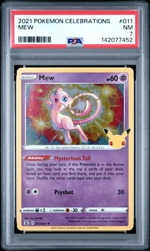 Mew 011 Celebrations Pokemon PSA 7