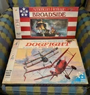 Broadside and Dogfight Milton Bradley vintage board games
