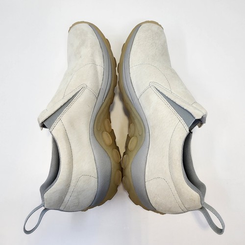 Merrell Jungle Moc Cream Gray Suede Slip On Sneakers Men Size 10 Air Cushion - Picture 7 of 8