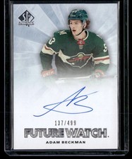 2021-22 SP Authentic Adam Beckman 2011-12 Retro Future Watch Auto /499