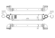 HART Ladeluftkühler LLK Kühler für Mercedes-Benz C-Klasse SLK