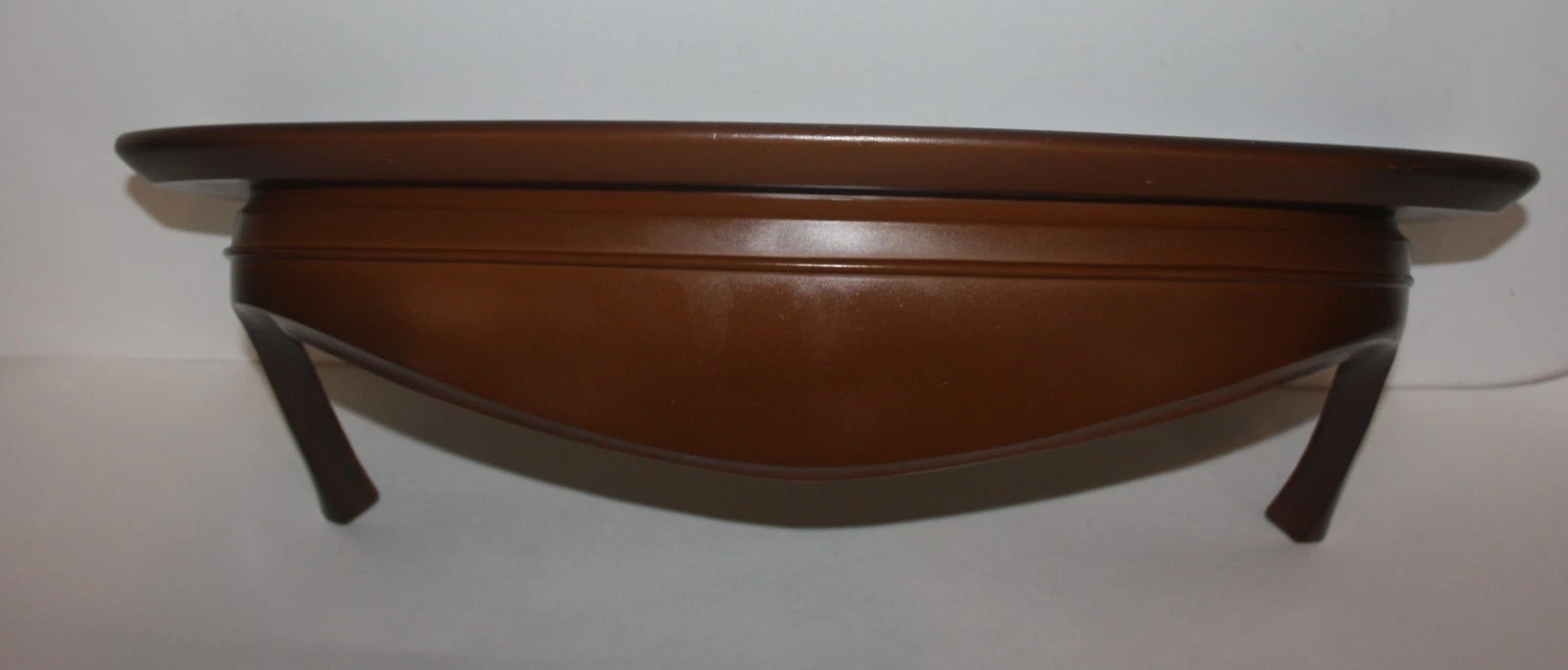 Mid Century Syroco Brown Wall Shelf 1966 #5200
