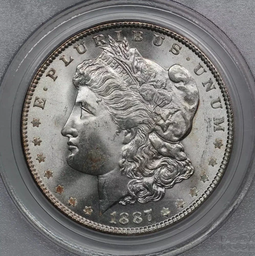 1887 Morgan Silver Dollar PCGS MS65 OGH