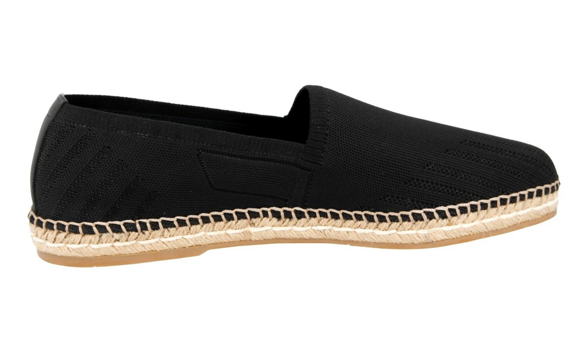 セール★PRADA★1XX583 AUTH LUXURY PRADA ESPADRILLES SHOES 2DE118 BLACK NEW US 12