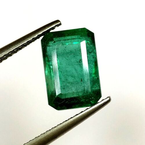 5.64ct Natural Emerald fine quality top green good luster amazing collection gem - Imagen 2 de 4