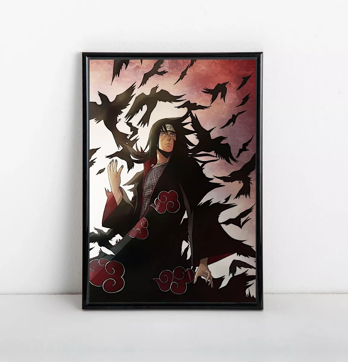 Itachi Uchiha Framed Poster Original Art Anime Naruto