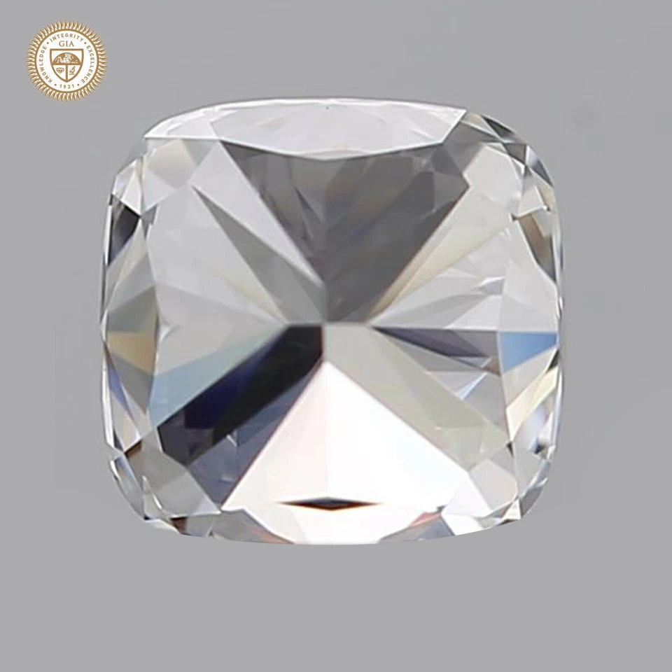 Certificado GIA 0.91 Ct. Cojín Natural Corte Diamante Color F SI Claridad Foto 3 de 4