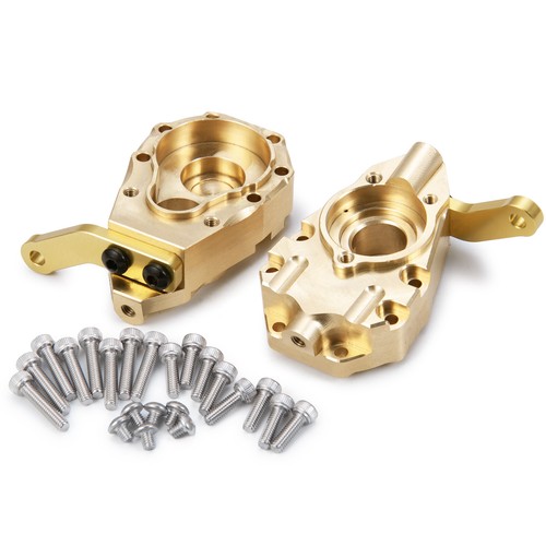 Heavy Brass Front Steering Knuckle Portal Hub Cover for TRX-4 RC Crawler - Picture 10 of 14