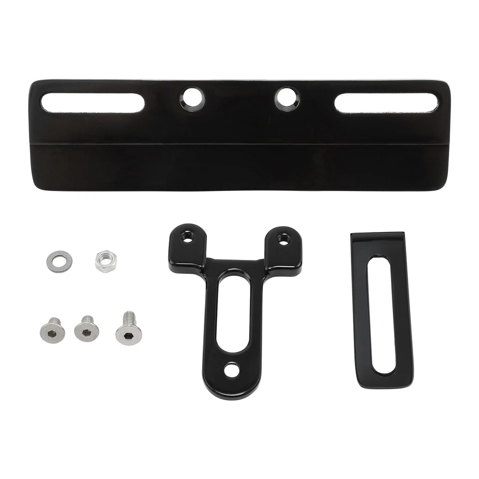 Soporte de matrícula apto para Harley Softail Fat Boy 99-25 Dyna 1999-2017 Foto 3 de 4