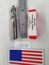 1 NEW HTC 3/8" DIAMETER CARBIDE END MILL. 390-4523. 2 FL. 45°. 1" LOC. (V828)