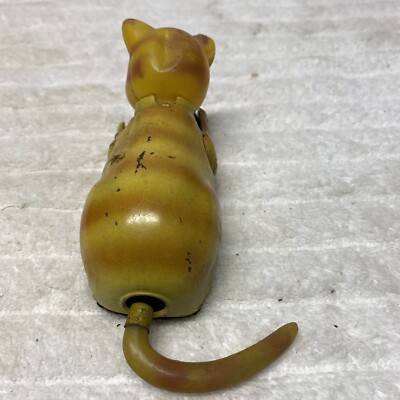 Antique Playful Cat Litho Wind Up Toy~Not Working~No Box or Key