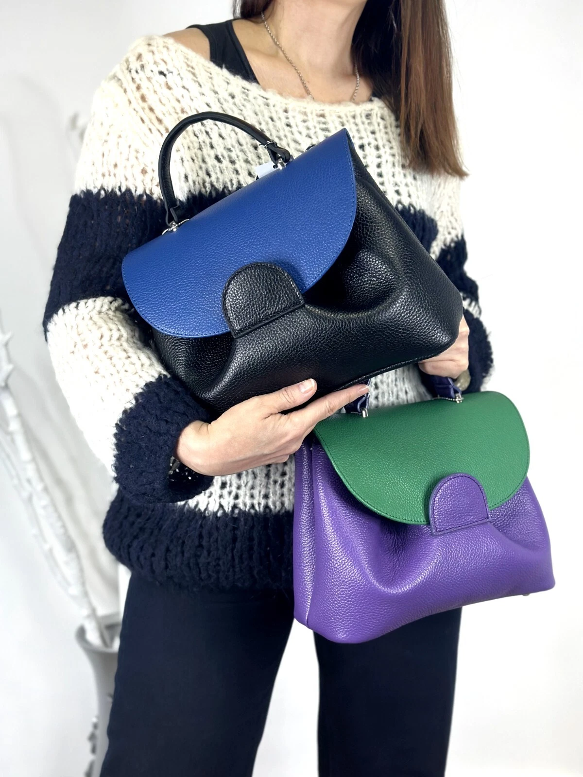 COACH Borsa a mano da donna in VERA PELLE fatta a mano tracolla rossa borsa a tracolla Laidies borsetta