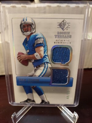 2007 SP Rookie Threads Rookie Threads Silver #44/99  Drew Stanton #RT-DS Rookie