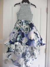 NEW NWT Speechless Girls Lace-Floral Hi-Lo Formal Dress Size size 8 has pockets 