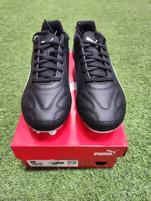 Puma Monarch II Fg Men's Soccer Shoes Black-White